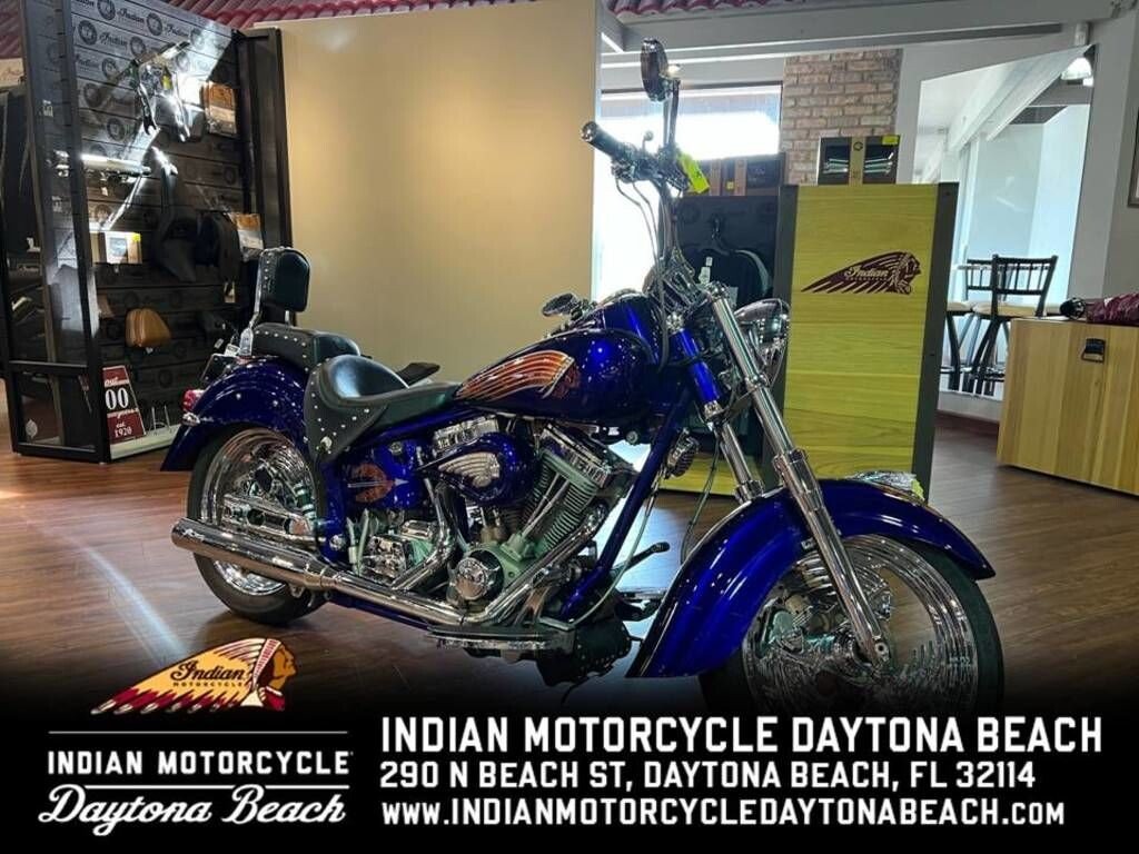 1 Indian Motorcycle Chopper Advertising Glass Marble 