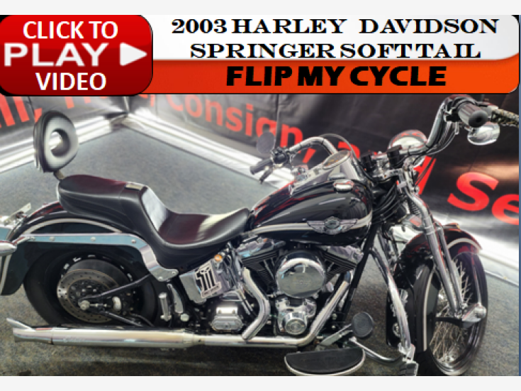 Thumbnail Photo undefined for 2003 Harley-Davidson Softail Springer Anniversary