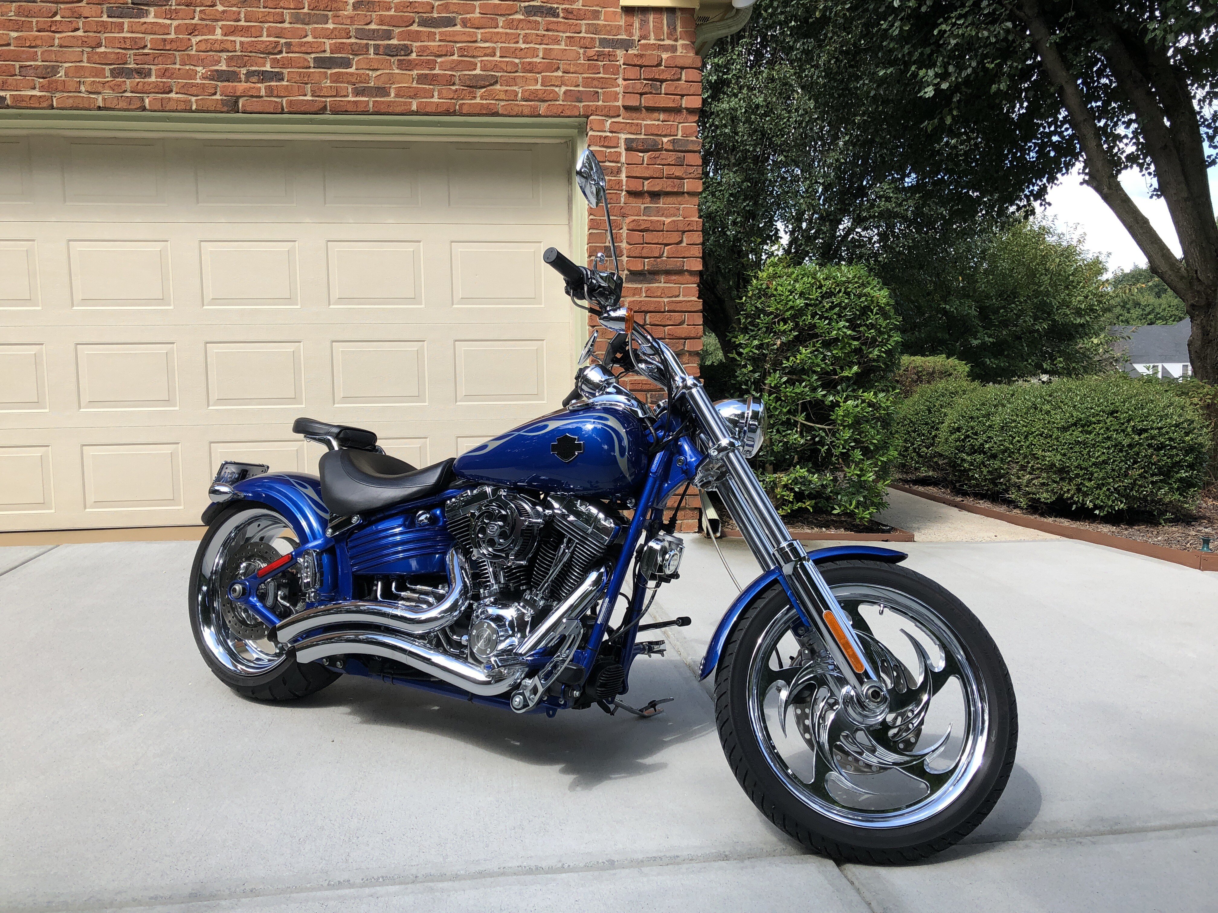 harley davidson rocker c exhaust pipes