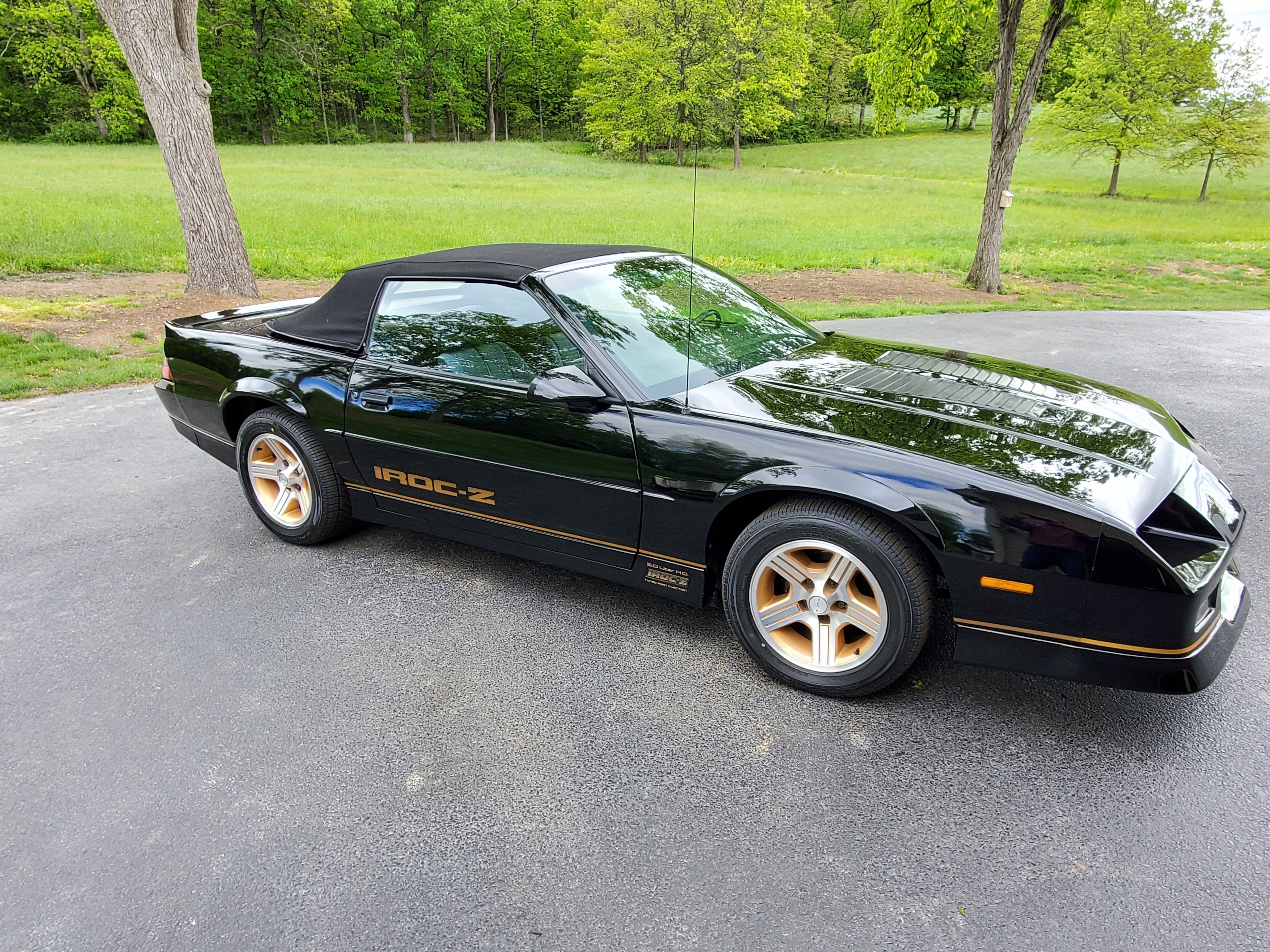 24x36 inchesAWESOME! 1980 and 1988 Camaro Z28 Sport Coupe and IROC-Z
