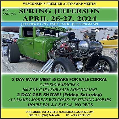 Madison Classics Presents the 47th Annual Spring Jefferson Featuring Mopars