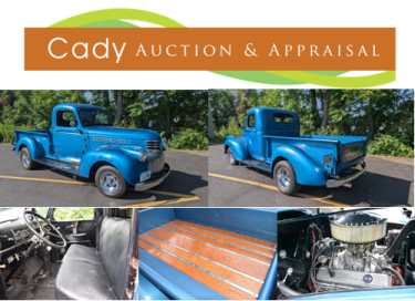Cady Auction - 1946 Chevrolet 1/2 ton Pickup - Live with Online Bidding