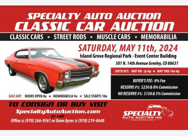 Specialty Auto Auction Presents Classic Car Auction