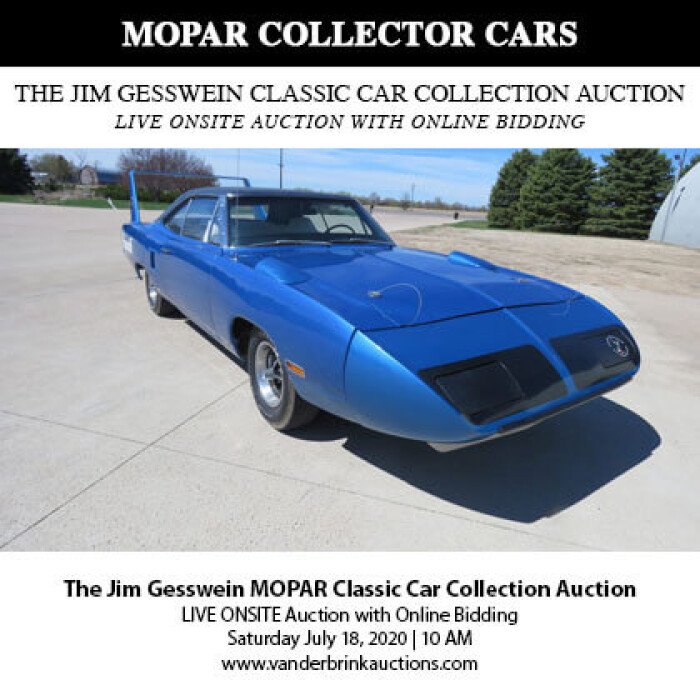 The Jim Gesswein MOPAR Classic Car collection Auction Classics on Autotrader